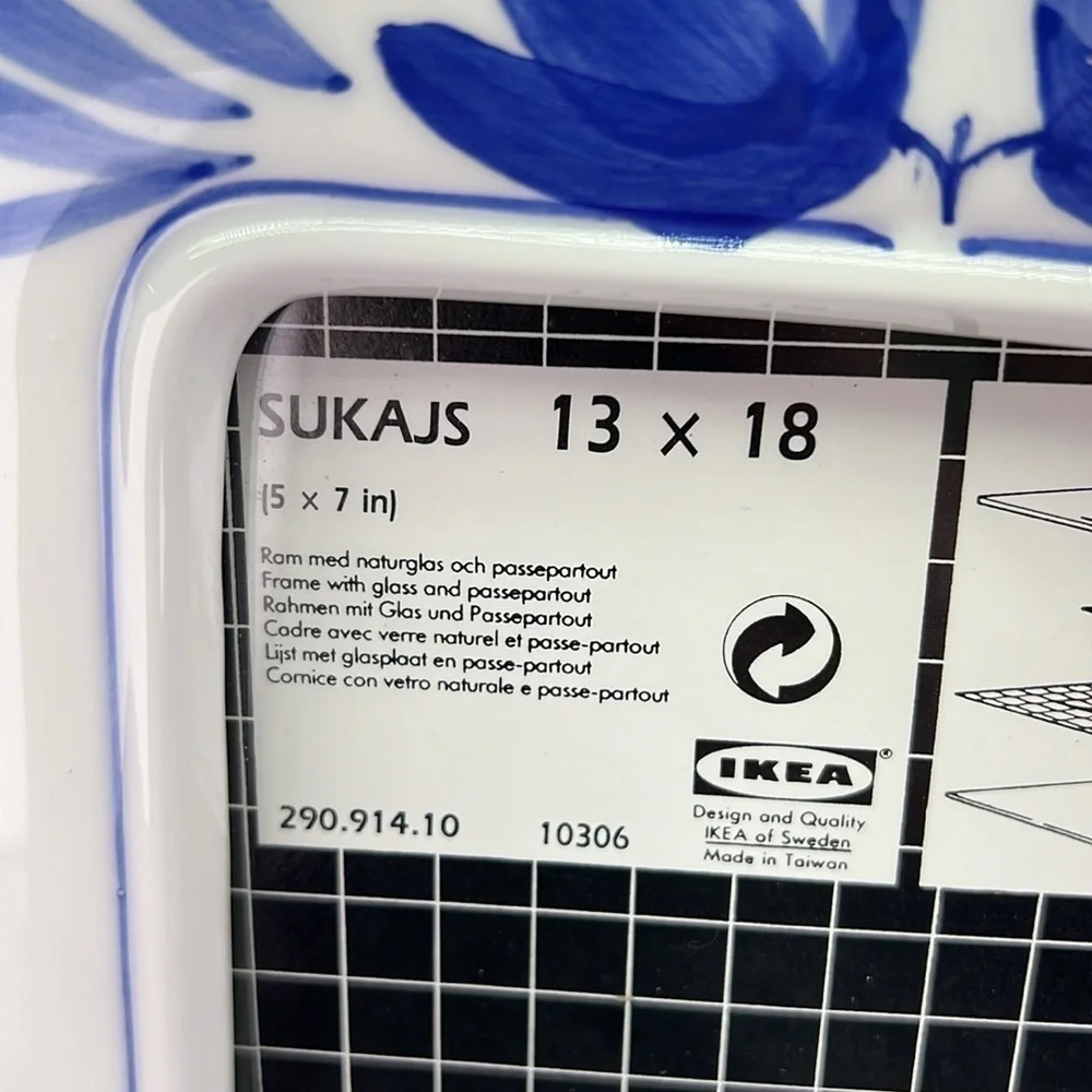 IKEA blue white
